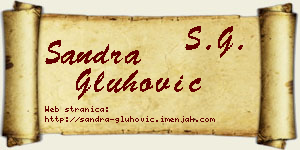 Sandra Gluhović vizit kartica